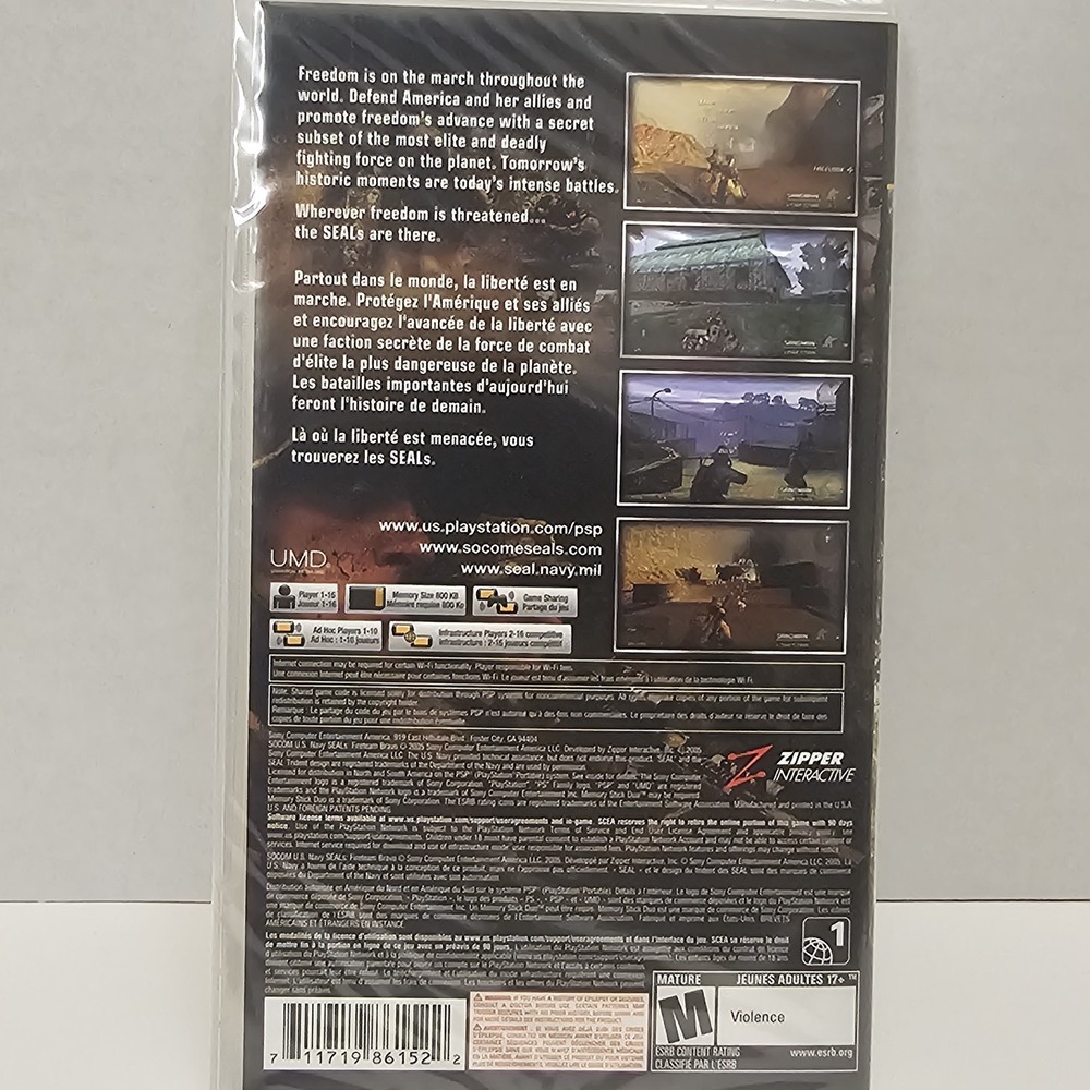 Socom US Navy Seals Fireteam‎ Bravo (Sony PSP, 2005) - Picture 3 of 4